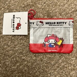 My Melody Mini Flat Pouch (Hello, Everyone! Series) 50th Anniversary